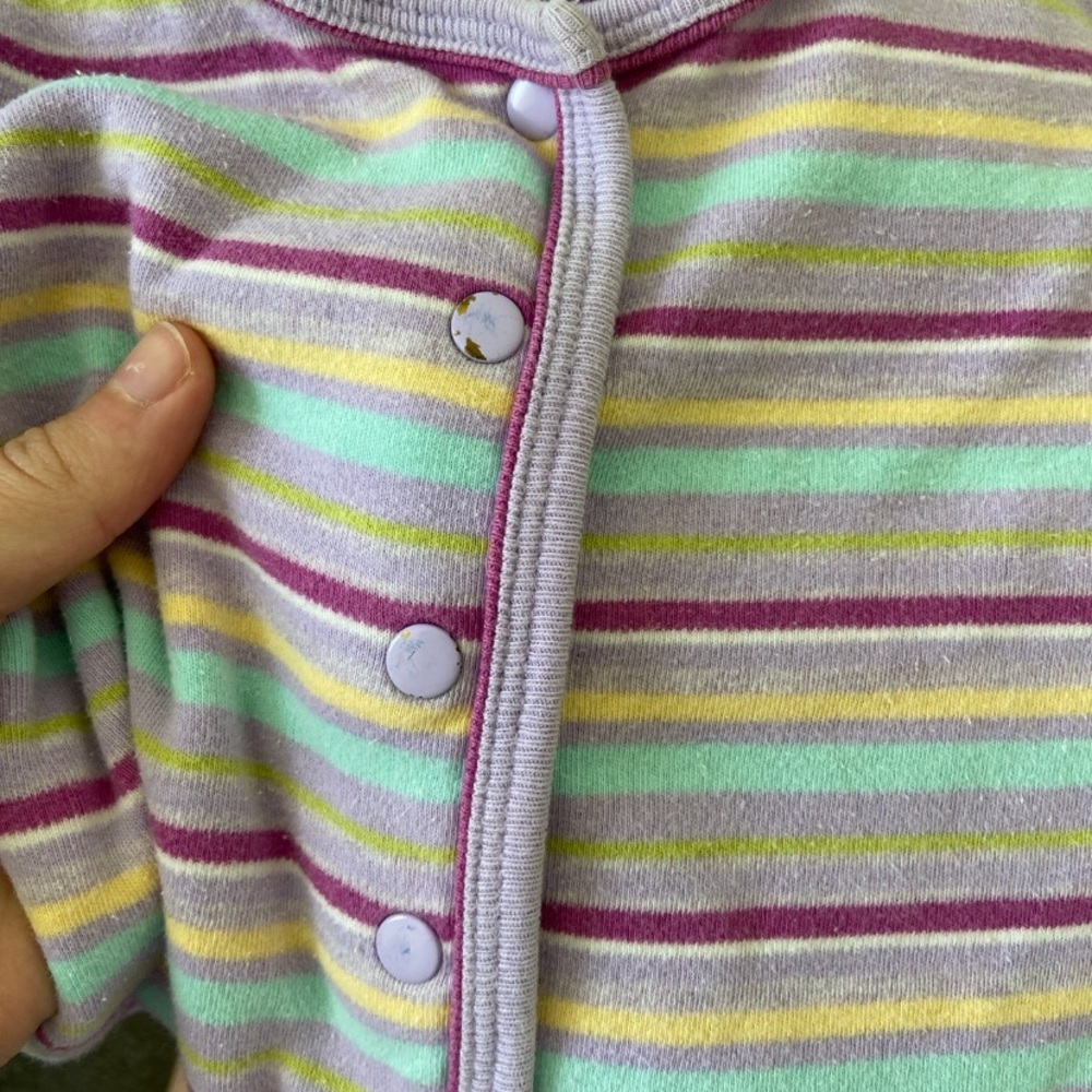 Vintage Miniwear baby‎ girl’s striped onesie — 12 months - Picture 6 of 6